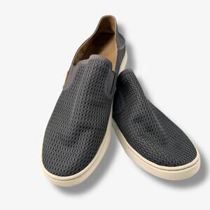 OluKai Pehuea Slip On Shoes Womens 9 Gray Mesh Breathable Comfort Sneakers